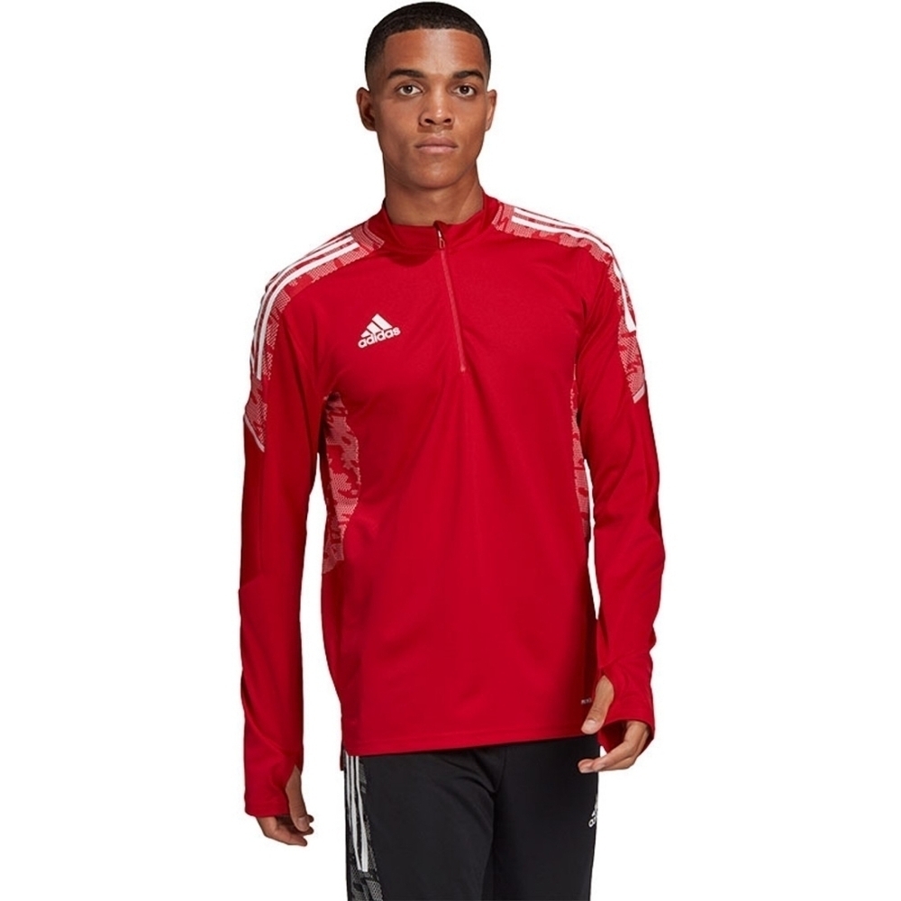 Adidas Condivi Training Top Soccer Red Thumb Holes M
